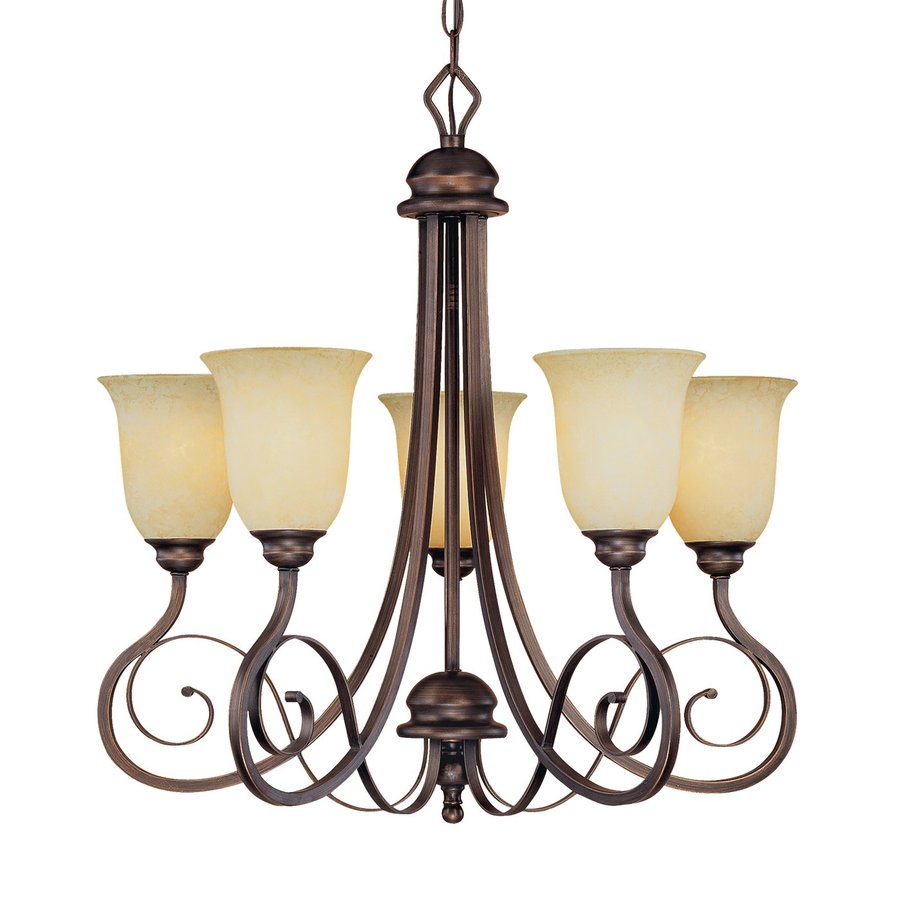 Millennium Lighting Chateau 5 Light Rubbed Bronze Chandelier