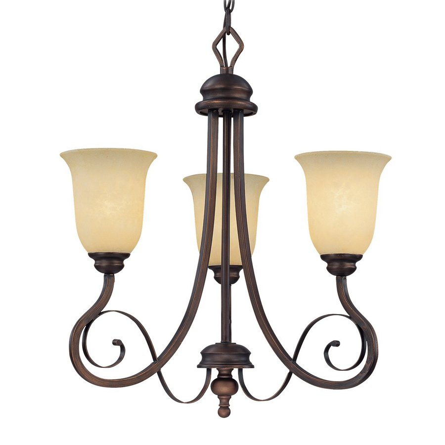 Millennium Lighting Chateau 3 Light Rubbed Bronze Chandelier