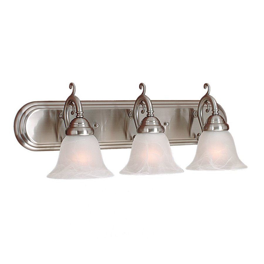 Millennium Lighting 3 Light Satin Nickel Standard Bathroom Vanity Light