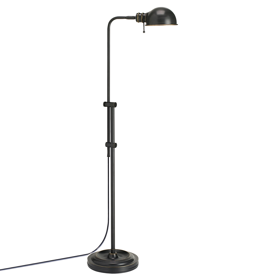 Dainolite Lighting 52 in Oil Brushed Bronze Indoor Floor Lamp with Metal Shade