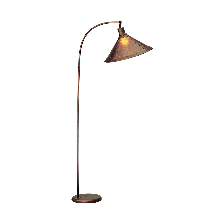 Cal Lighting 67 in Rust Indoor Floor Lamp with Metal Shade