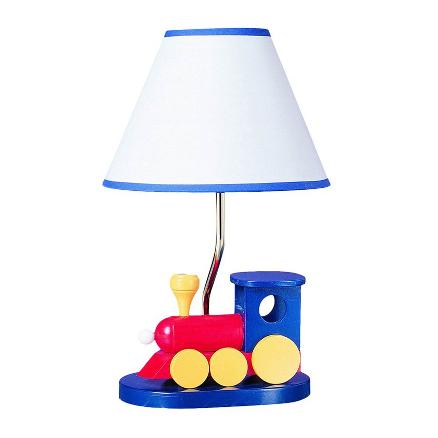 Cal Lighting 15 in Yellow/Red/Blue Kids Indoor Table Lamp with Shade