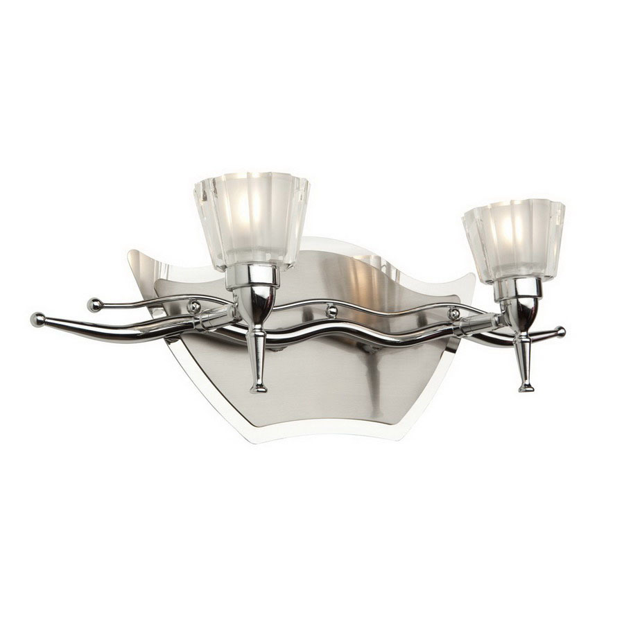 Artcraft Lighting 2 Light Liberty Chrome Bathroom Vanity Light