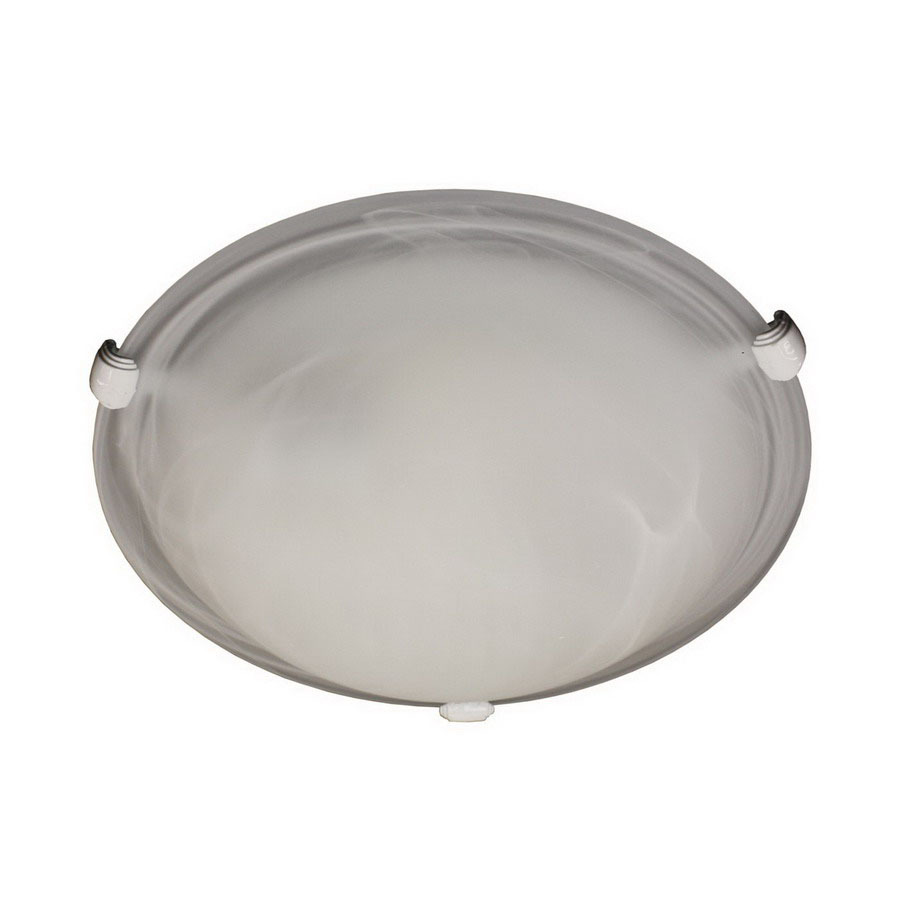 Whitfield Lighting 12 in W White Ceiling Flush Mount