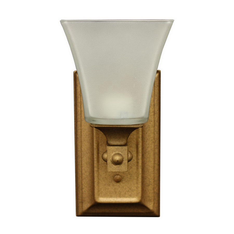 Whitfield Lighting Gail 6 in W 1 Light Burnt Copper Arm Hardwired Wall Sconce