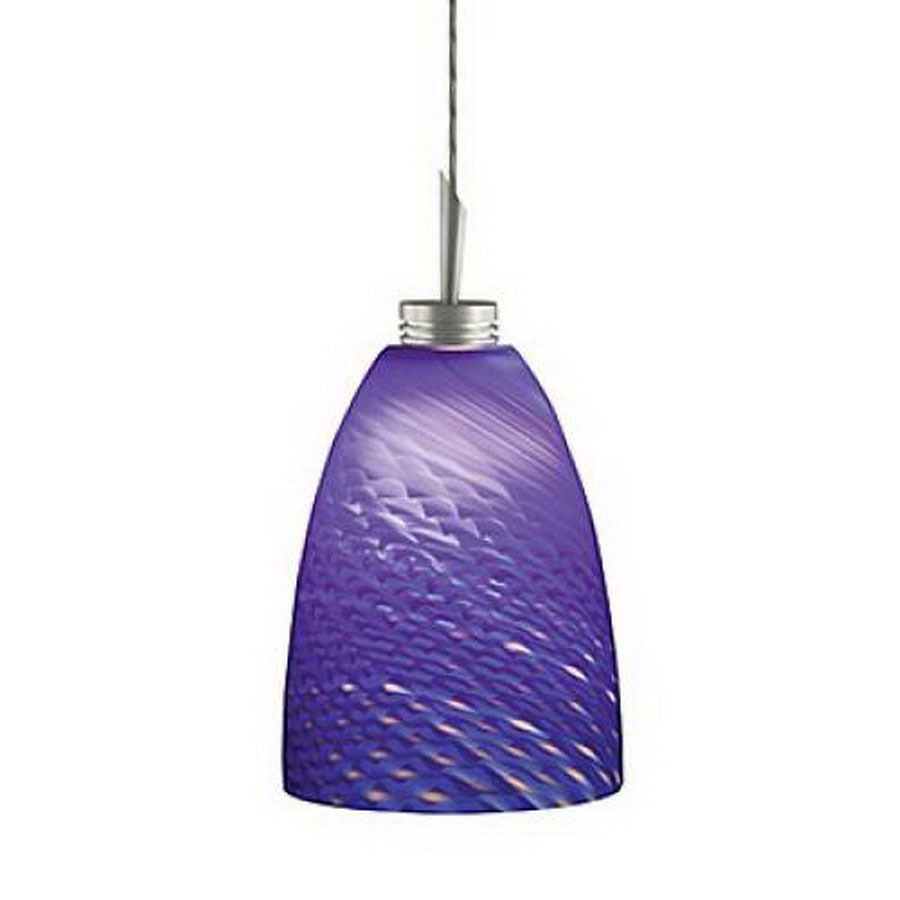 JESCO 4 in W Satin Nickel Mini Pendant Light