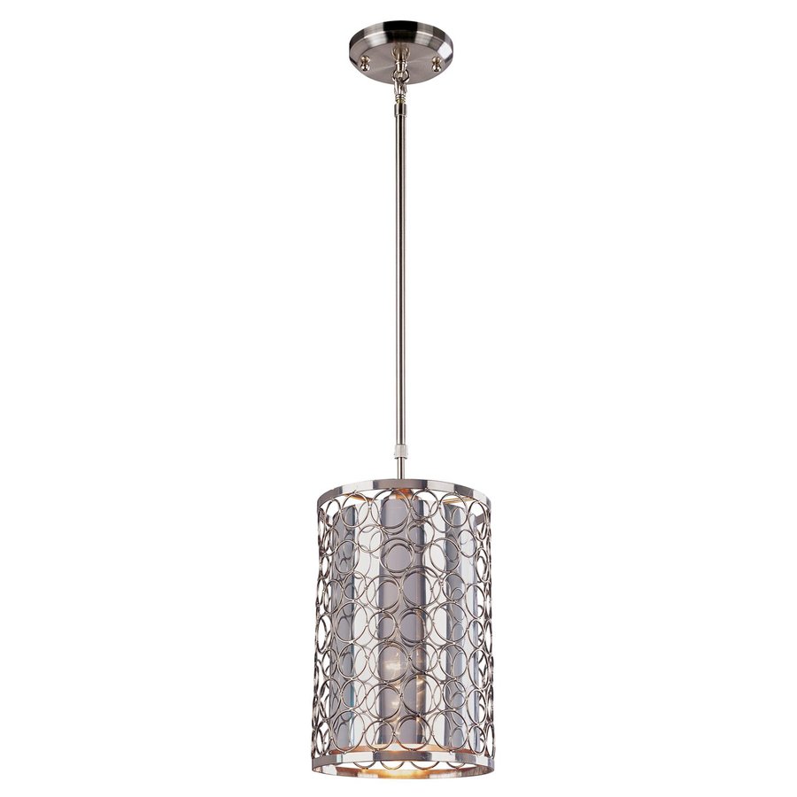 Z Lite Saatchi 6 in W Brushed Nickel Mini Pendant Light with Metal Shade