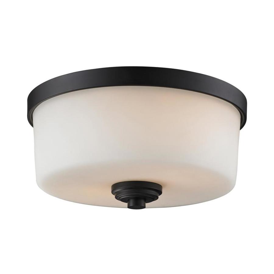 Z Lite Arlington 12.25 in W Oil Rubbed Bronze Ceiling Flush Mount