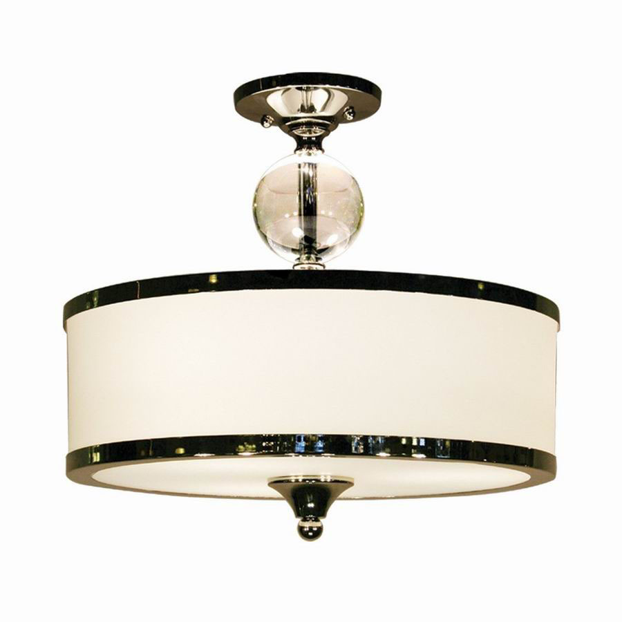 Z Lite 15.5 in W Brushed Nickel Semi Flush Mount Light