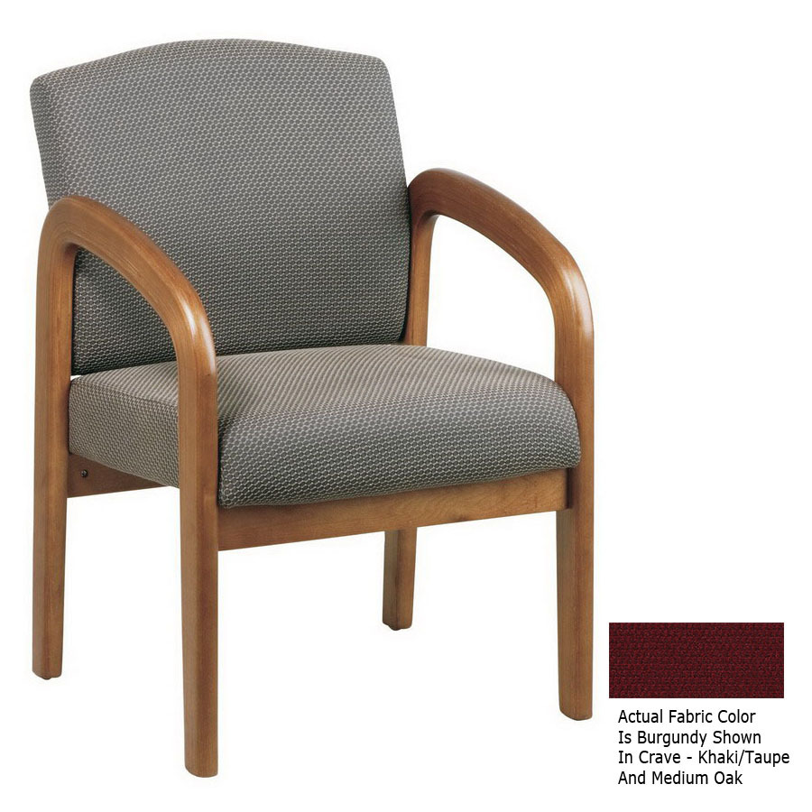 Office Star WorkSmart Mahogany Accent Chair