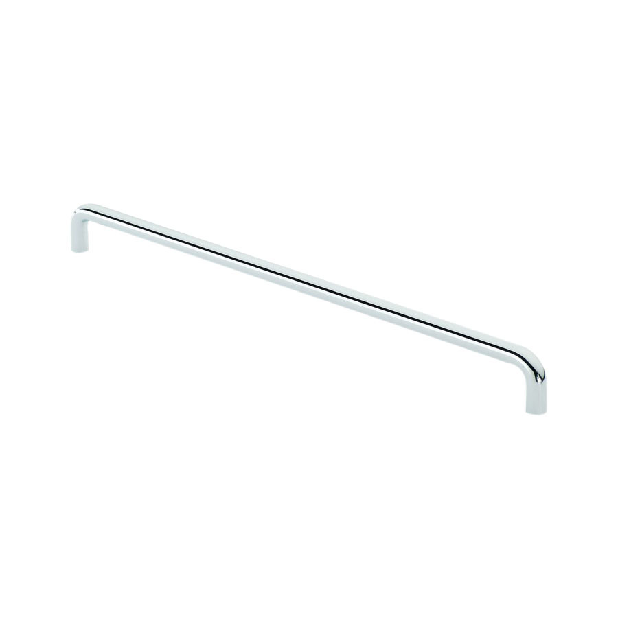 Siro Designs 320mm Center to Center Bright Chrome Chicago Rectangular Cabinet Pull