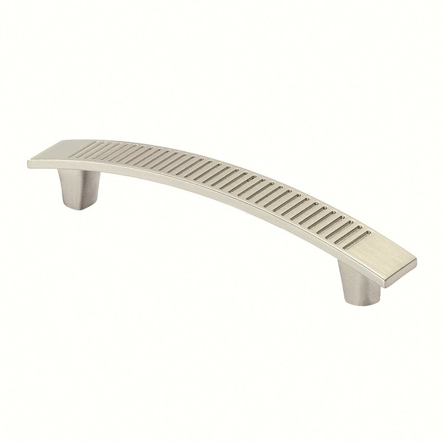 Siro Designs 3 3/4 in Center to Center Fine Brushed Nickel Savannah Novelty Cabinet Pull