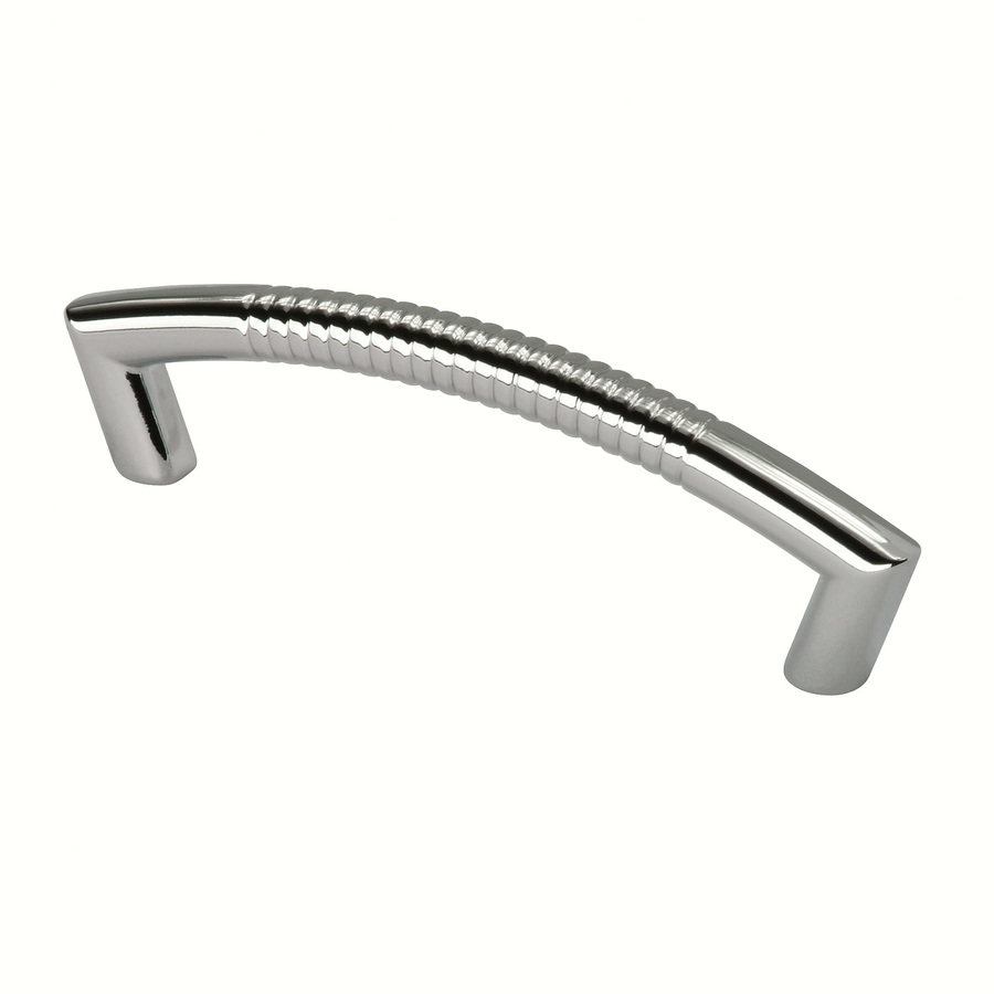 Siro Designs 3 3/4 in Center to Center Bright Chrome Allegra Arched Cabinet Pull