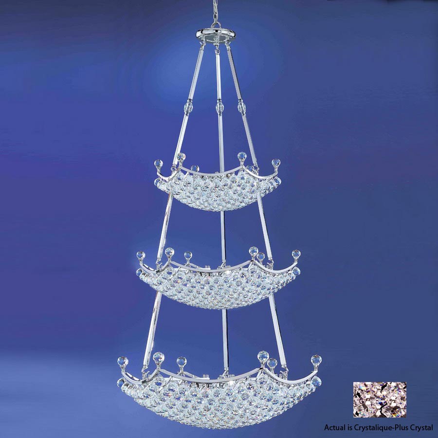 Classic Lighting 57 Light Solitaire Chrome Crystal Chandelier