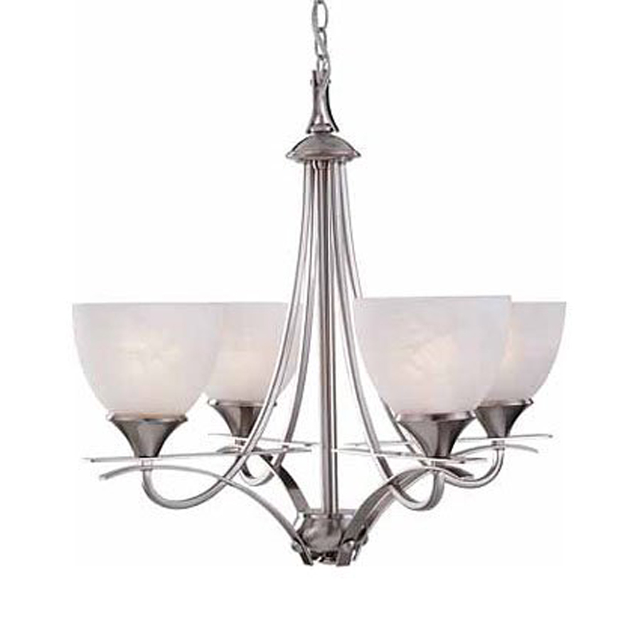 Volume International Durango 4 Light Brushed Nickel Chandelier