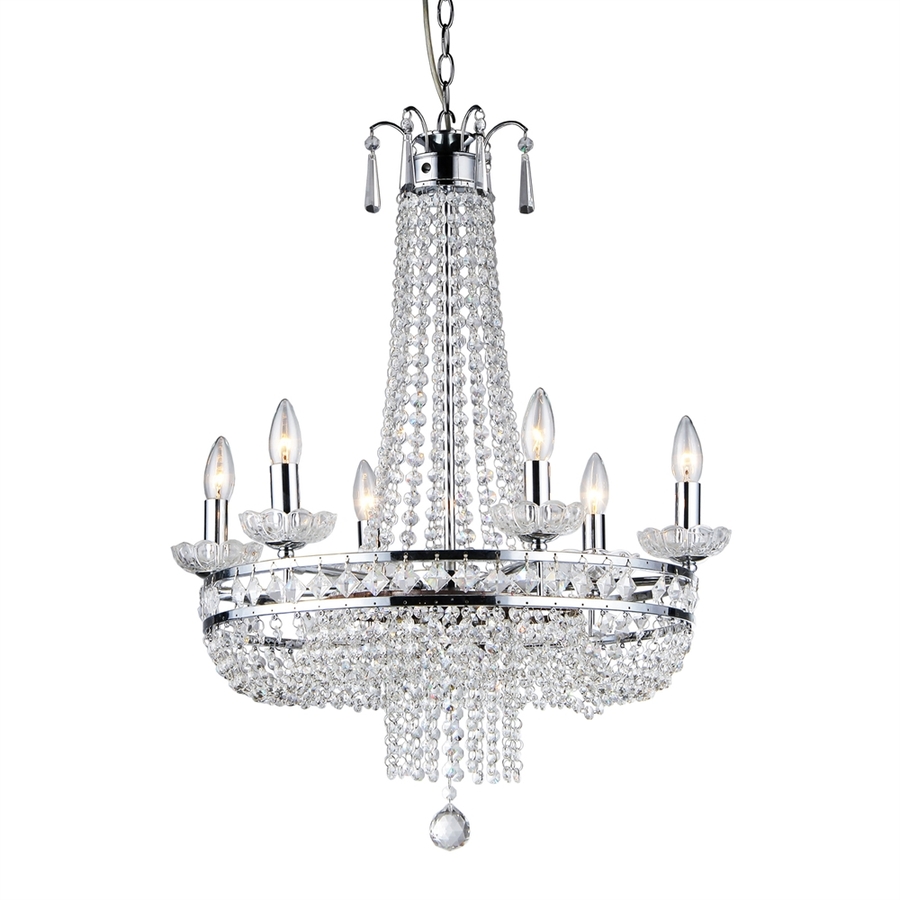 Warehouse of Tiffany Royal 7 Light Silver Chandelier