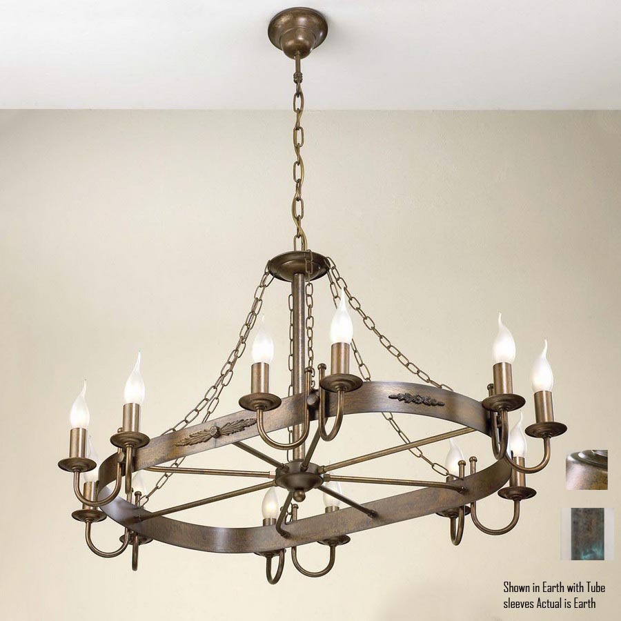 Lustrarte Medieval 12 Light Earth Chandelier