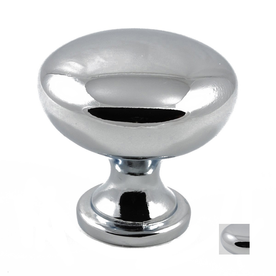 Residential Essentials 1 1/8 in Chrome Residential Essentials Mushroom Cabinet Knob