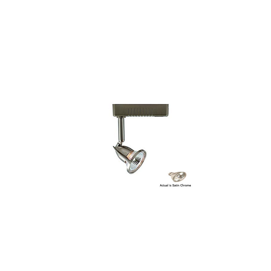 JESCO Satin Chrome 2 Wire Connection Step Linear Track Lighting Head