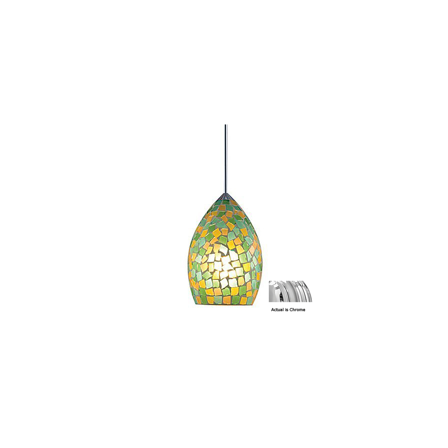 JESCO Chrome Sphere Linear Track Lighting Pendant