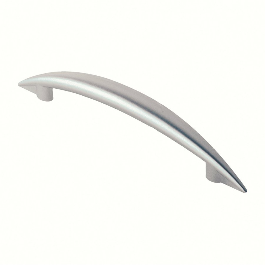 Siro Designs 5 in Center To Center Matte Chrome Delfin Arched Cabinet Pull