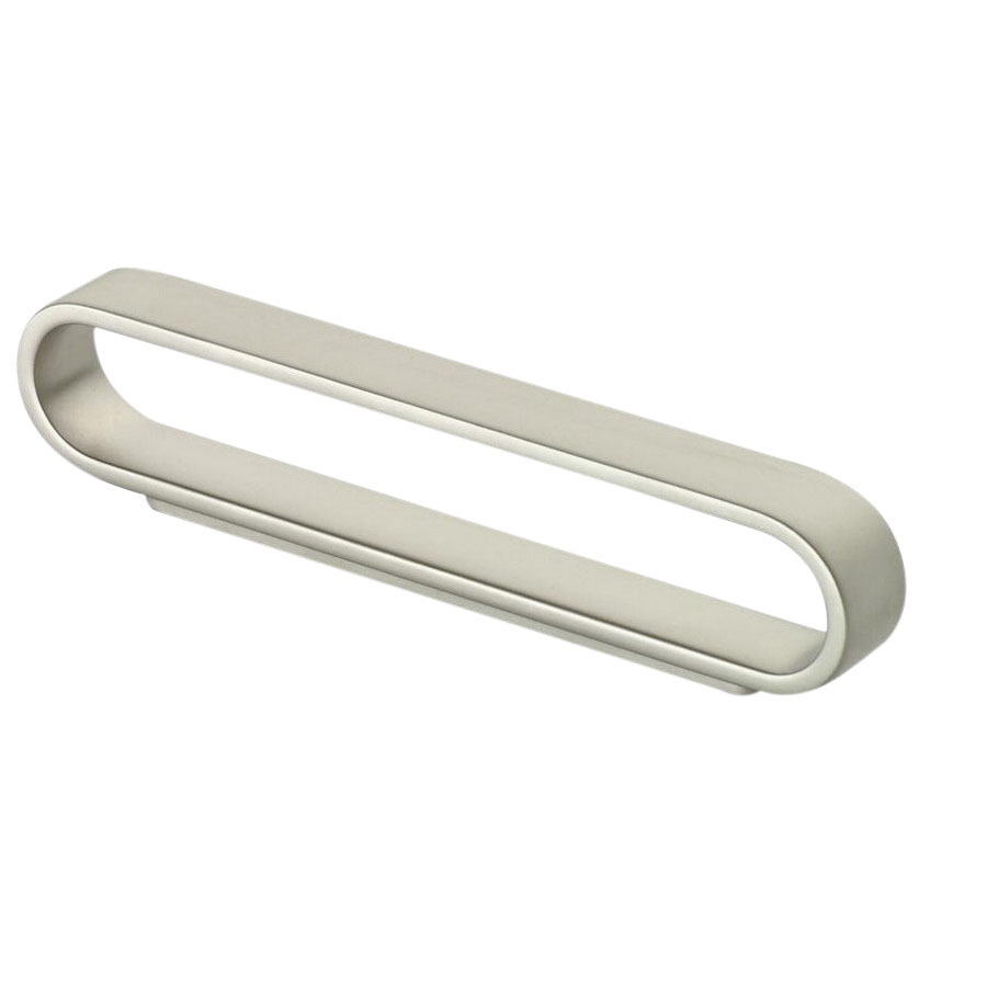 Siro Designs 480mm Center to Center Matte Nickel Belina Rectangular Cabinet Pull