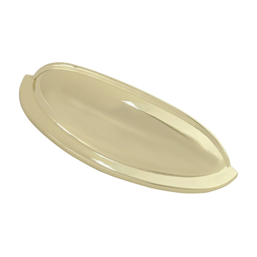 Siro Designs 3 in Center to Center Bright Brass Pennysavers Cup Cabinet Pull