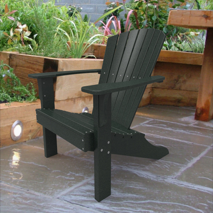 Malibu Outdoor Living Turf Green Plastic Adirondack Chair