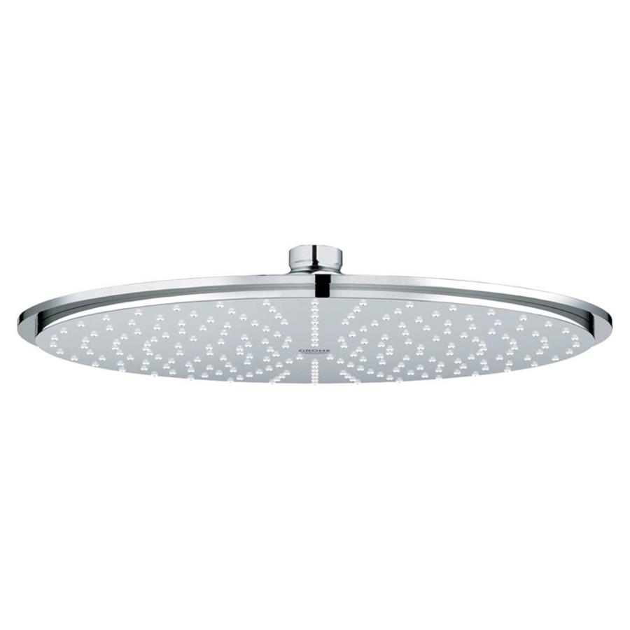 GROHE 12 in 2.5 GPM (9.5 LPM) Starlight Chrome Rain Showerhead