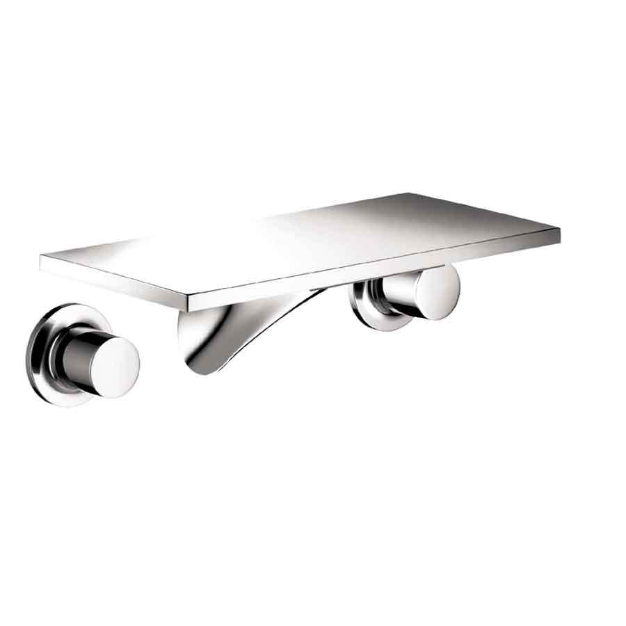 Hansgrohe Axor Massaud Chrome 2 Handle Widespread Bathroom Sink Faucet (Drain Included)