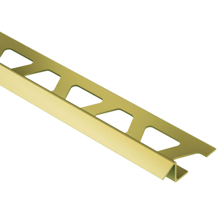 Schluter Systems 0.313 in W x 98.5 in L Brass Commercial/Residential Tile Edge Trim