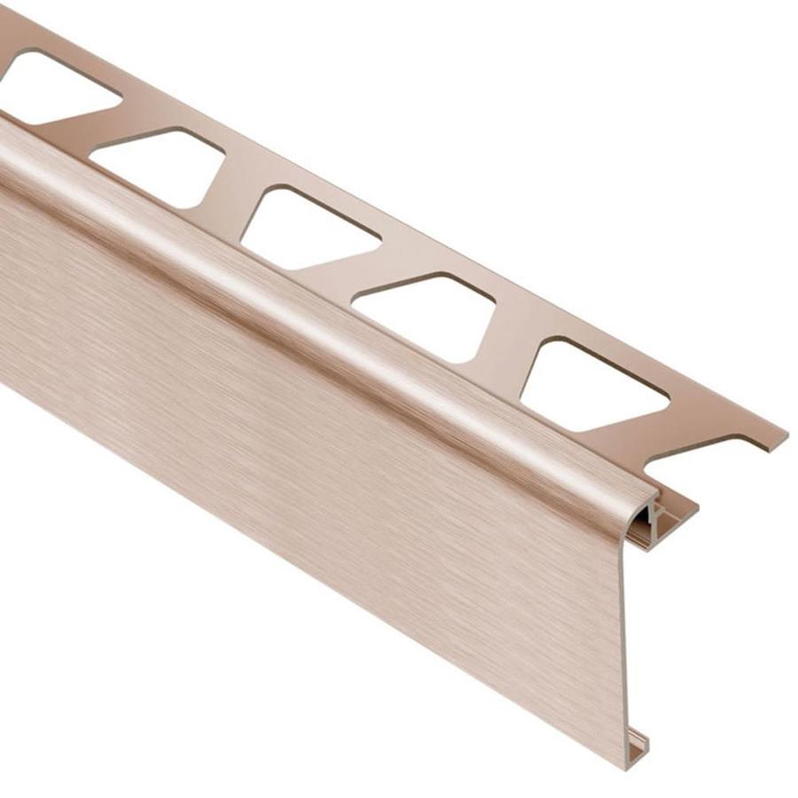 Schluter Systems 1/2 in Brushed Copper Aluminum Trim