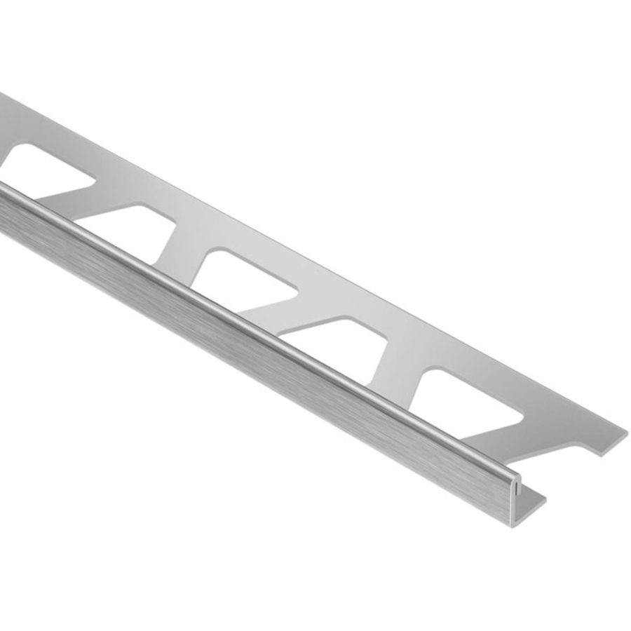 Schluter Systems Schiene Edge Trim 3/8 in Brushed Stainless Steel