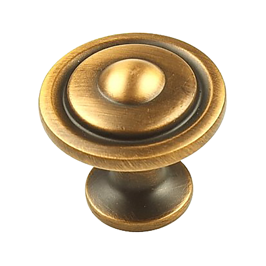 Century Hardware Lisbon Brushed Antique Copper Round Cabinet Knob