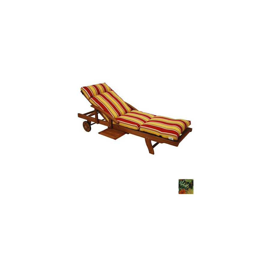 Blazing Needles Tropique Raven Patio Chaise Lounge Cushion