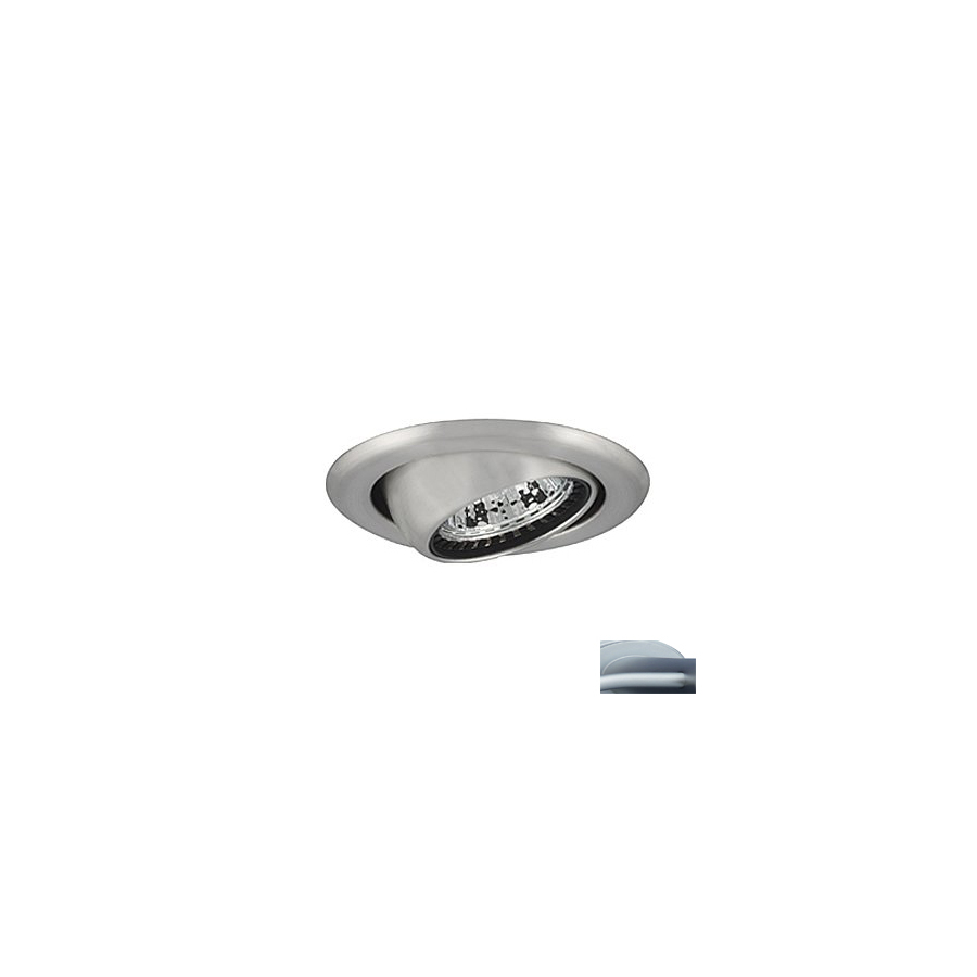 JESCO 3 in Satin Chrome Eyeball Recessed Light Trim