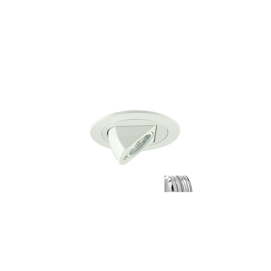 JESCO 4 in Chrome Gimbal Recessed Lighting Trim