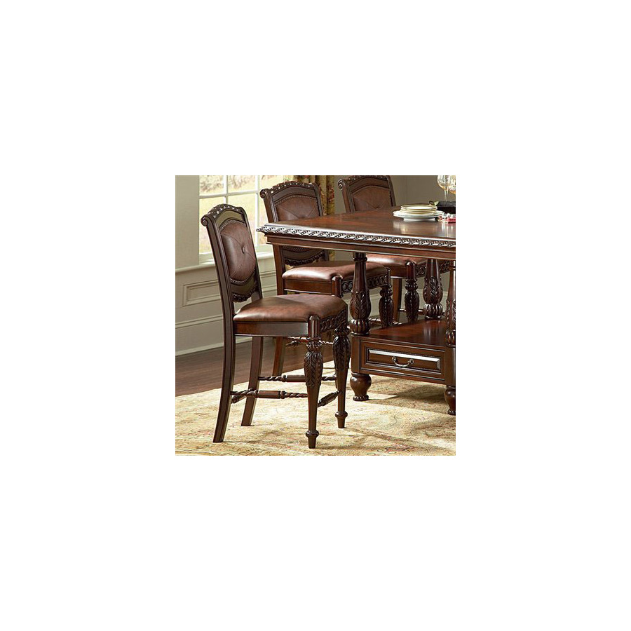 Steve Silver Company Set of 2 Antoinette Rich Cherry Dining Chairs