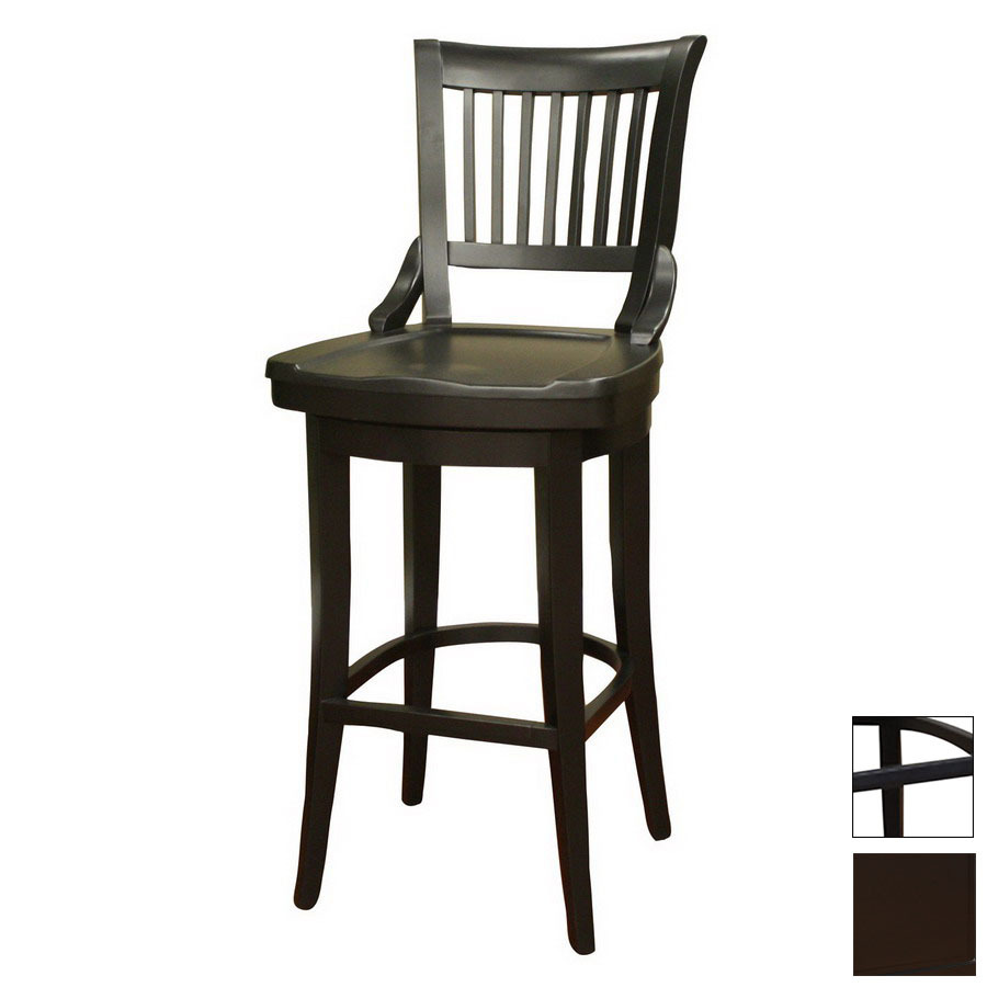 American Heritage Billiards Guilford Black 34 in Bar Stool