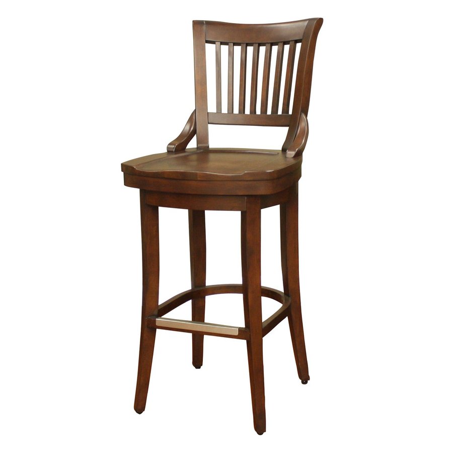 American Heritage Billiards Guilford Suede 34 in Bar Stool