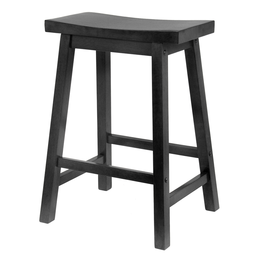 Winsome Wood Black 24 in Counter Stool