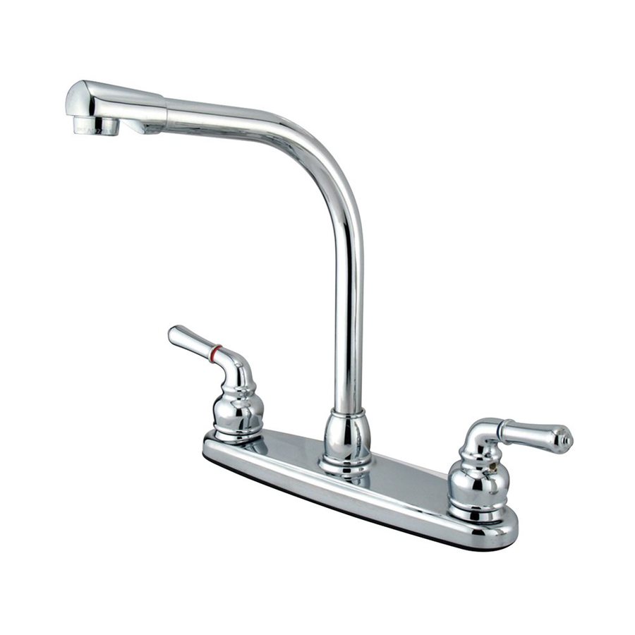 Elements of Design Magellan Chrome 2 Handle High Arc Kitchen Faucet