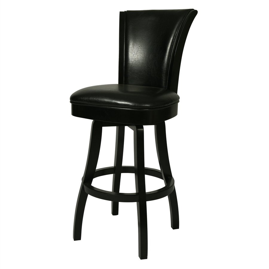 Pastel Furniture Glenwood Feher Black 30 in Bar Stool