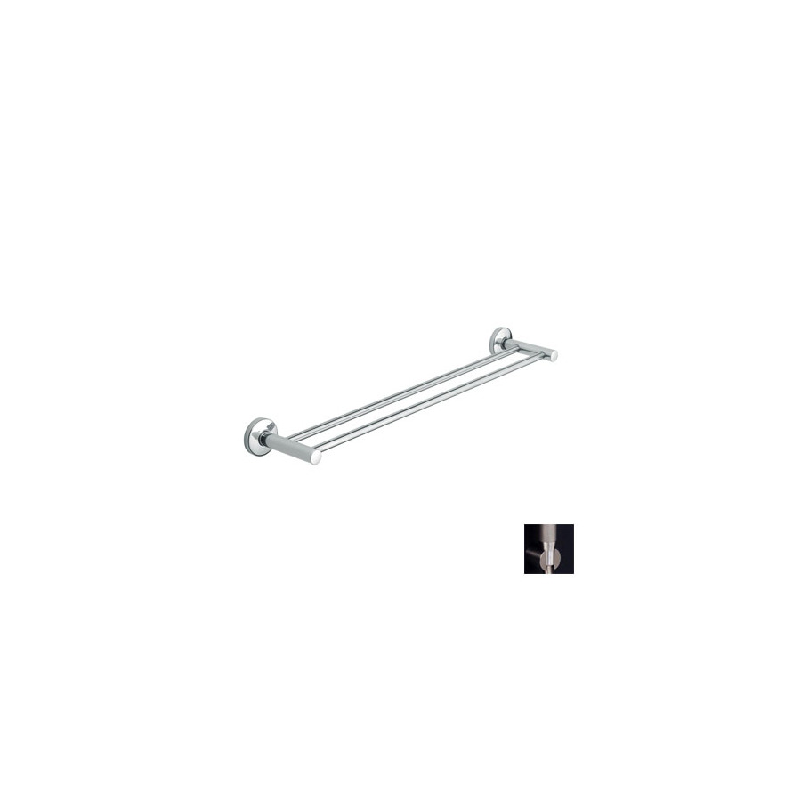 Moda Collection Metaform Brushed Stainless Steel 24 in Double Towel Bar