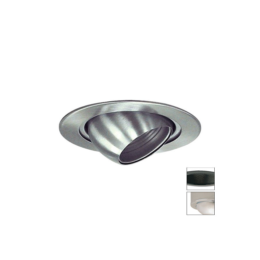 Nora Lighting 4 in Chrome Eyeball Recessed Light Trim