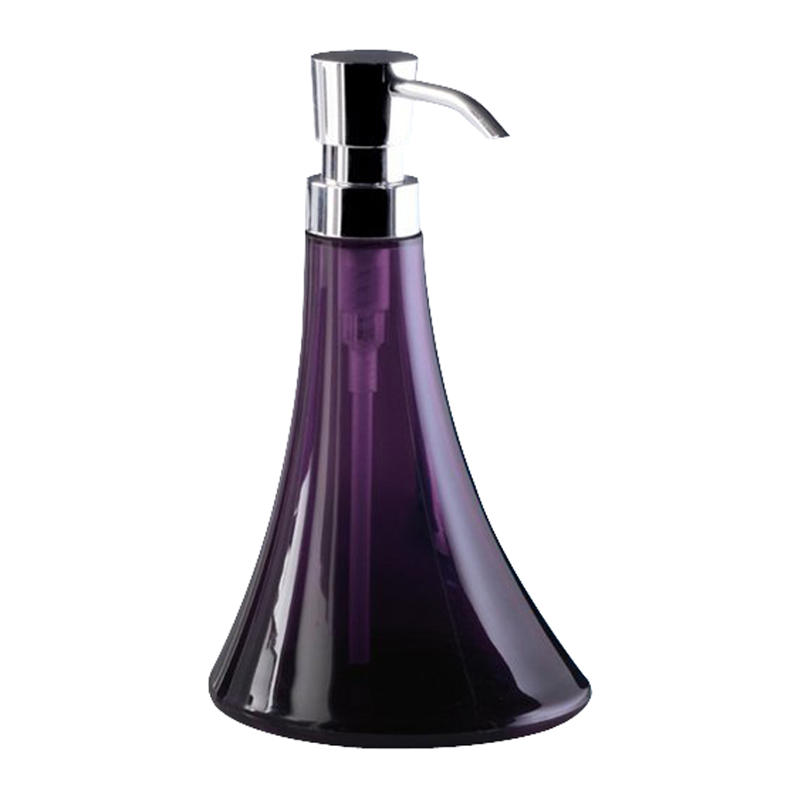 Nameeks Transparent Purple Flou Countertop Soap Dispenser