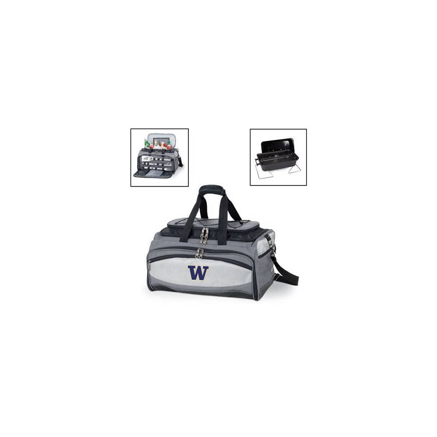 Picnic Time 5 Piece Washington Huskies Buccaneer Embroidery BBQ Tool Set