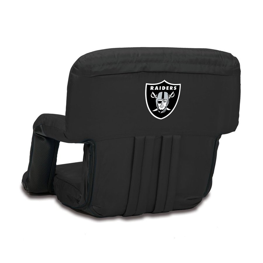 Picnic Time Indoor/Outdoor Upholstered Oakland Raiders Folding Chair