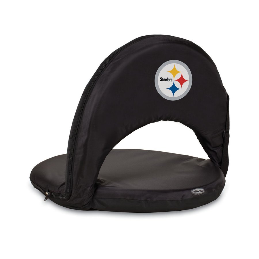 Picnic Time Indoor/Outdoor Steel Upholstered Pittsburgh Steelers Folding Chair