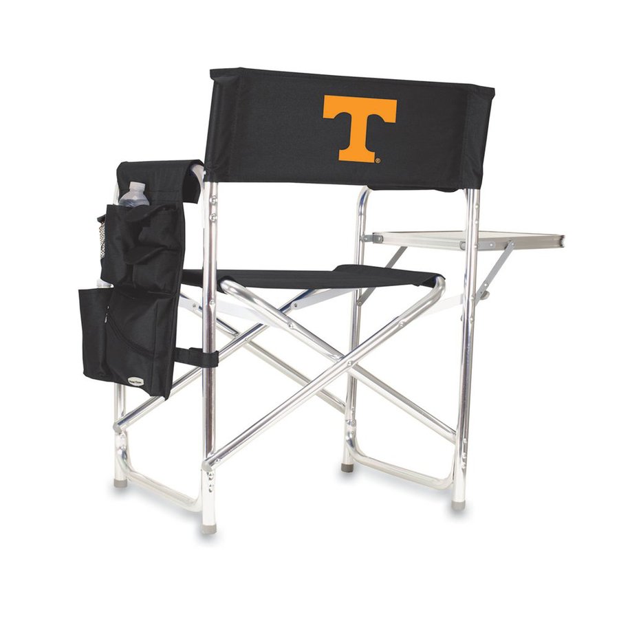 Picnic Time Indoor/Outdoor Cast Aluminum Metallic Tennessee Volunteers Folding Chair